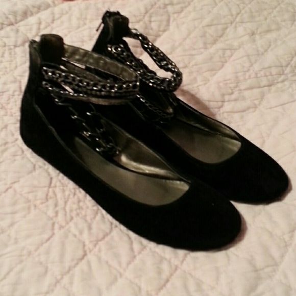 ALDO Shoes - Aldo Velvet Flats with 3 Ankle Straps 7 Euro 37
