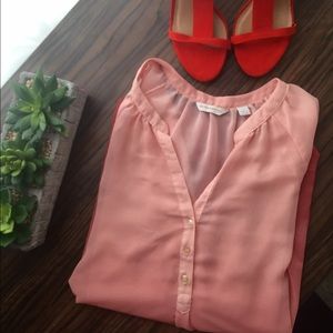 Flowy pink blouse