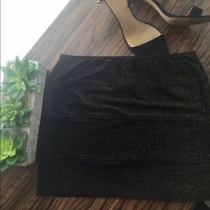 Glittery bodycon skirt