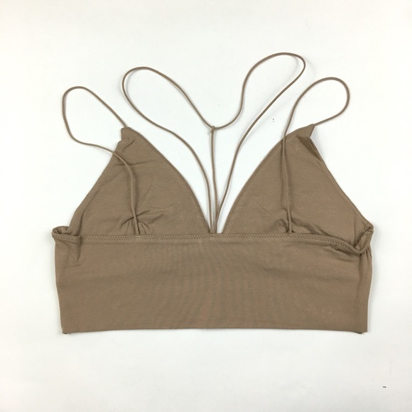 Taupe Y-Neck Bralette - Picture 2 of 4