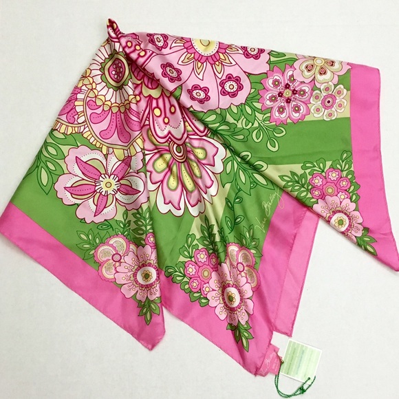 Vera Bradley Accessories - "Petal pink" silk scarf