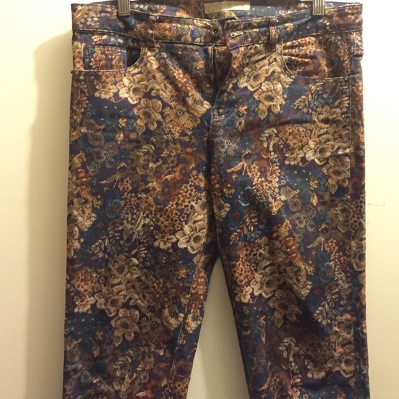 Zara Z1975 Printed Skinny Denim Jeans size 6