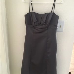 David's Bridal bridesmaid dress.