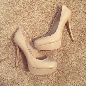 Patent leather pumps