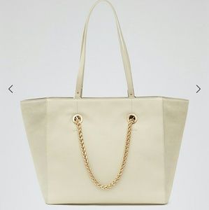 🍍HP🍍REISS | Cherry Cream Gold Chain Tote Bag