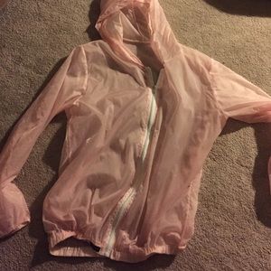 Pink brandy Melville scar windbreaker