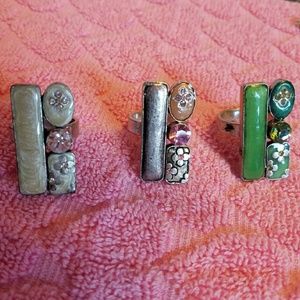 3 ring & bracelet set