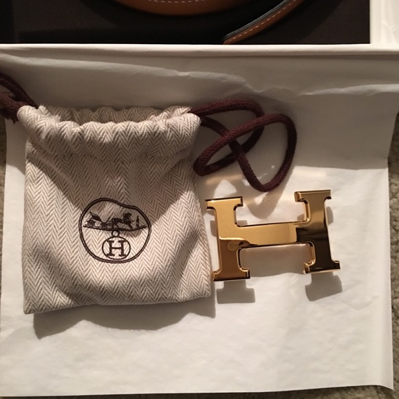 Hermes Belt with Boucle Ceinture Plaque in Gold main image 4