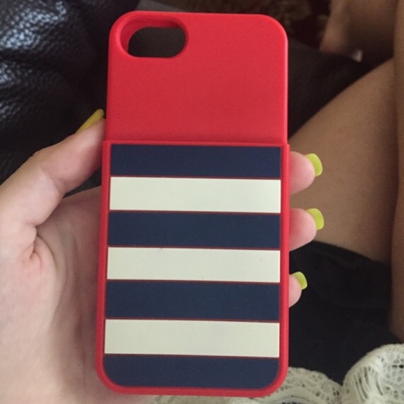 Kate spade iphone 5/5s rubber case w/ wallet hold