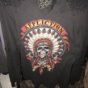 Affliction shirt long sleeve