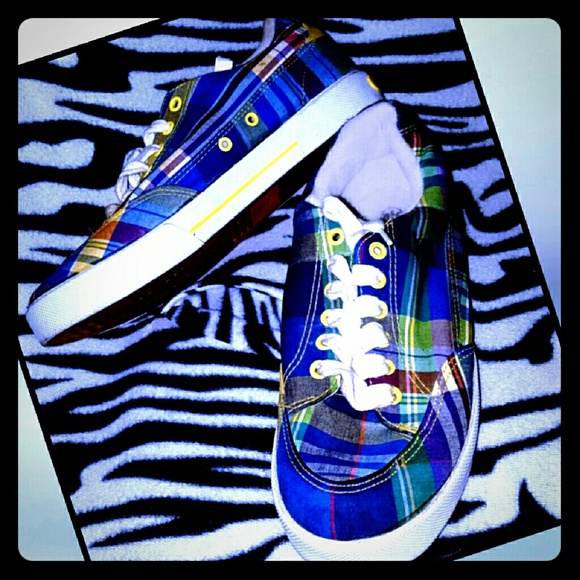 Women's plaid Polo shoes