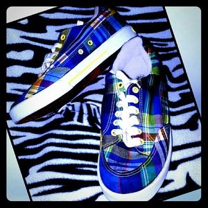 Women's plaid Polo shoes