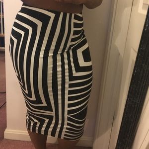 ASOS Geometric Pencil Skirt