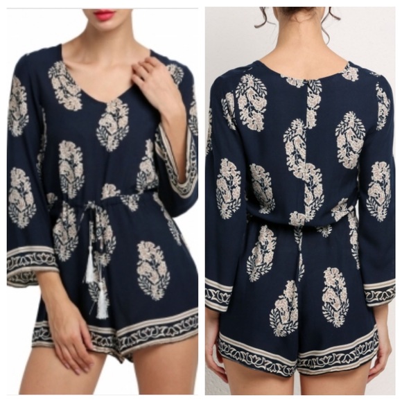 ‼️REDUCED‼️🔥3/4 Sleeve Loose Romper - Medium NWT