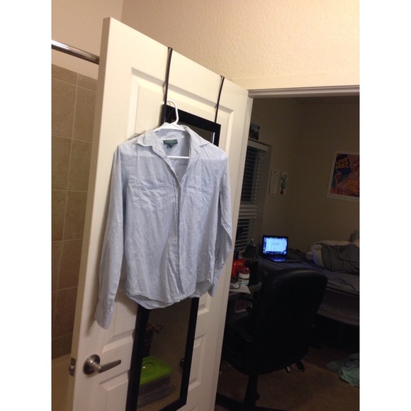 Ralph Lauren light blue button down shirt