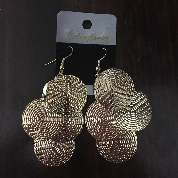 Gold Plated Dangle Earrings