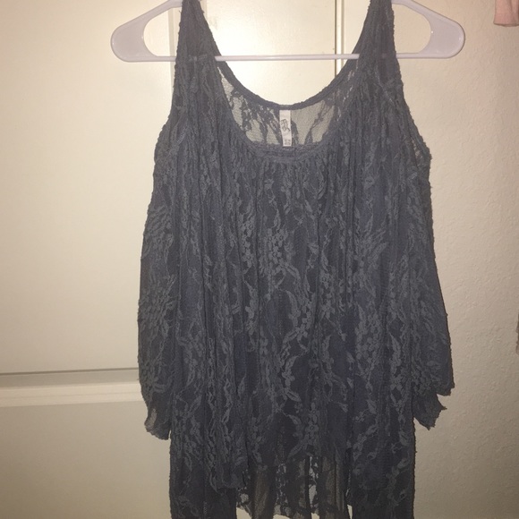 Cold shoulder lace Free People top