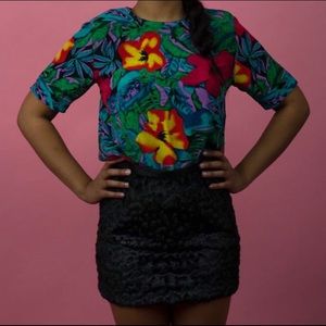 Floral 90's vibe top