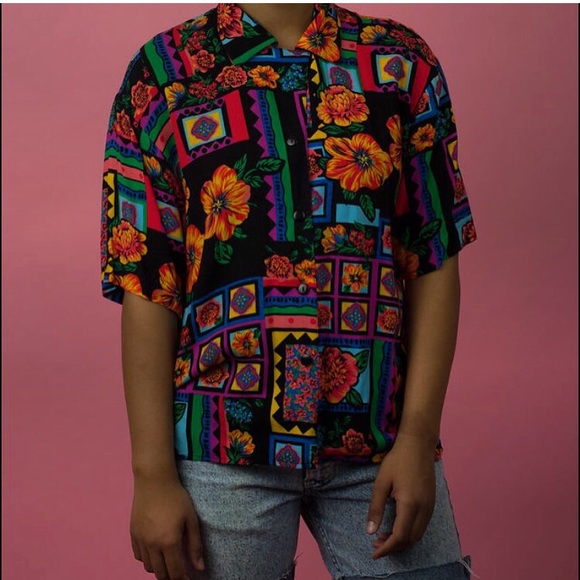 90's vibes Floral square - Picture 1 of 1