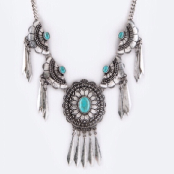 • Fringe Concho Necklace • - Picture 2 of 2