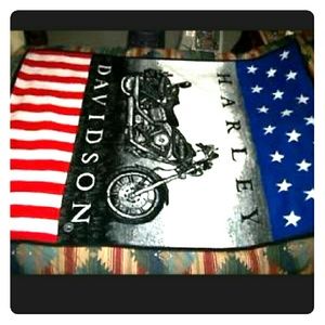 Harley Davidson throw blanket medium