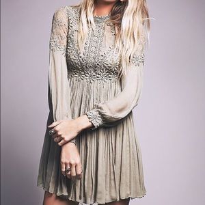 FREE PEOPLE LOU LOU LONG SLEEVE DRESS NWT