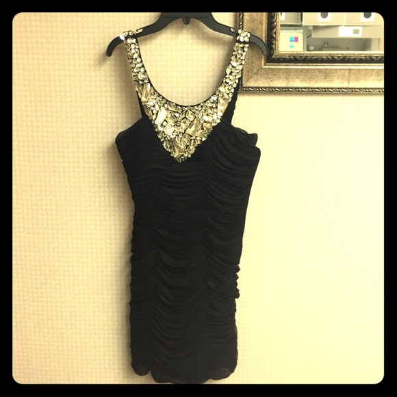 Black cocktail dress