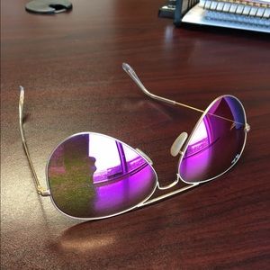 Women's Magenta Ray Ban Aviators