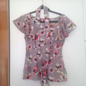 Lowest Price Sale‼️Ruffle Sleeve Peplum Blouse