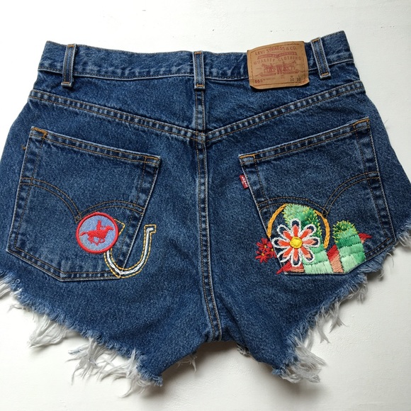 One-of-a-kind Embroidered Vintage Levi's