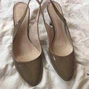 Zara nude/tan pumps size 7