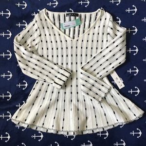 Peplum Pullover Sweater