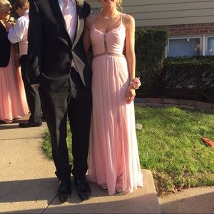 Light pink prom dress