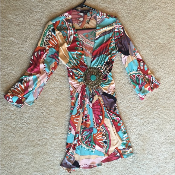 100% silk SKY Top---XS