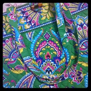 Vera Bradley Classic Tote in Emerald Paisley