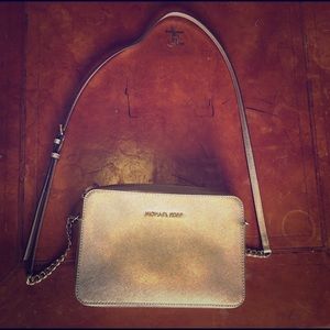 Michael Kors gold crossbody