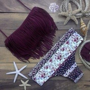 Burgundy Bikini set - SW167