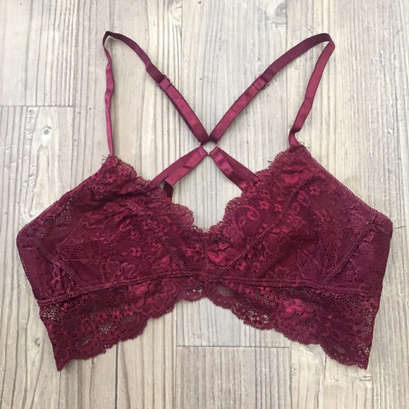 "Merlot Lace Bralette" - Picture 4 of 4