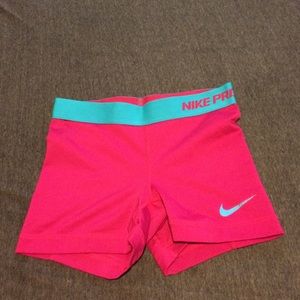 Ladies Nike dry fit spandex shorts