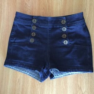 EXPRESS high wasted sailor shorts
