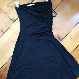 Black strapless cinch side dress size medium
