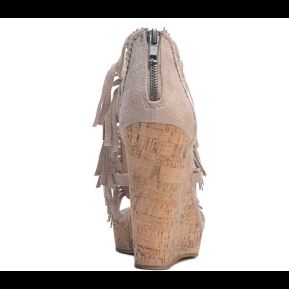 Honey Buns Fringe Wedge Sandal - Picture 2 of 2