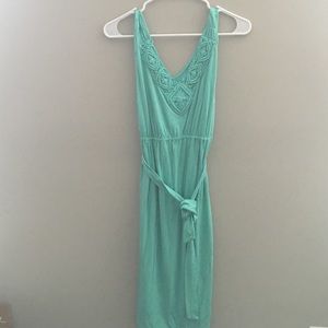 Turquoise Maternity Dress-stretchy