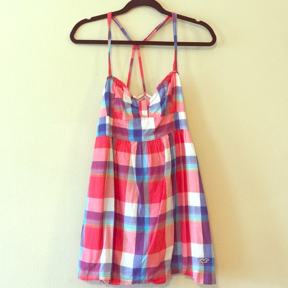 Summer Love Plaid Hollister Sundress