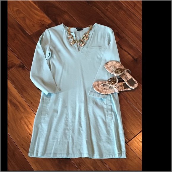 Theory Dresses & Skirts - 👗sale Theory baby blue dress with pockets!!