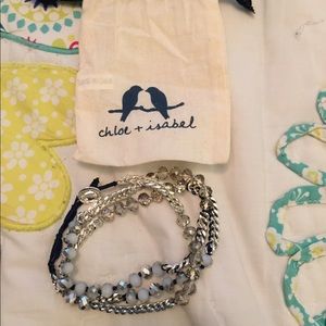 NWOT Bead + Chain Multi-wrap bracelet