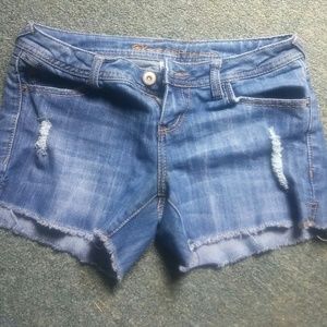 Blue asphalt shorts