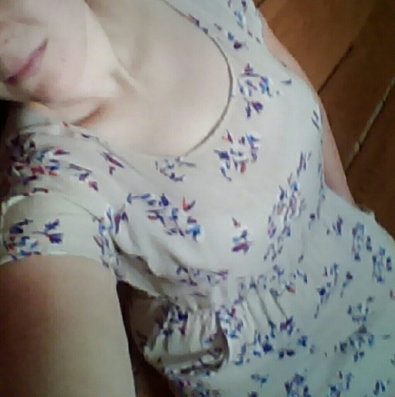 Bordeaux floral print dress