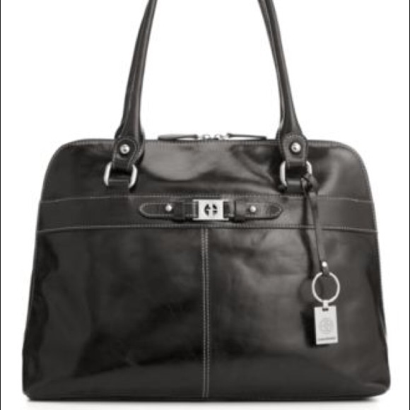 Giani Bernini Florentine Glazed Leather Dome Tote