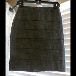 Gray Pencil Skirt